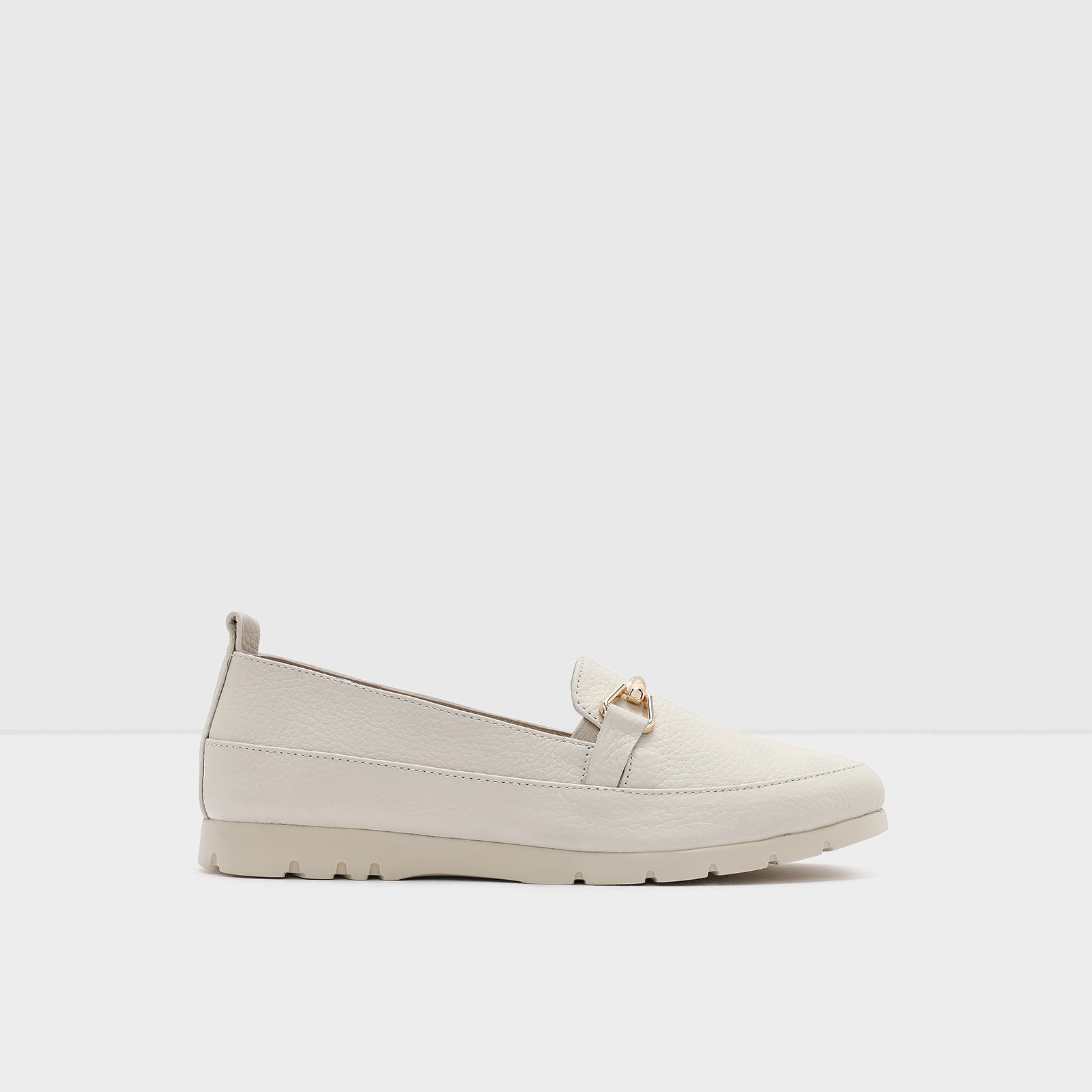Kadın Beyaz Loafer-1