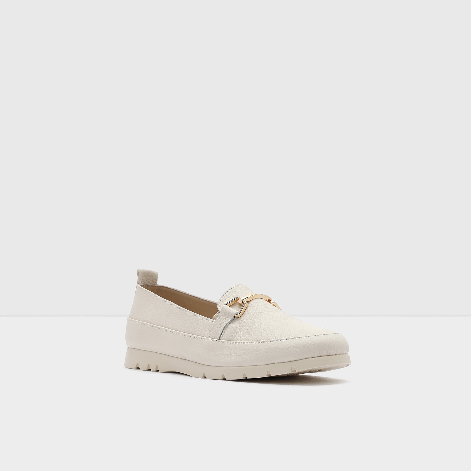 Kadın Beyaz Loafer-4