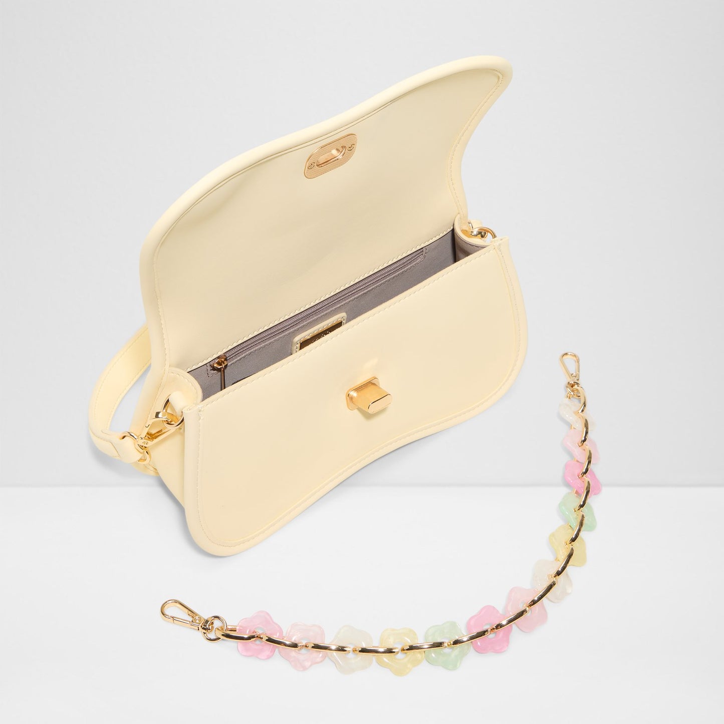 Kadın Sarı El ve Omuz Çantası-3