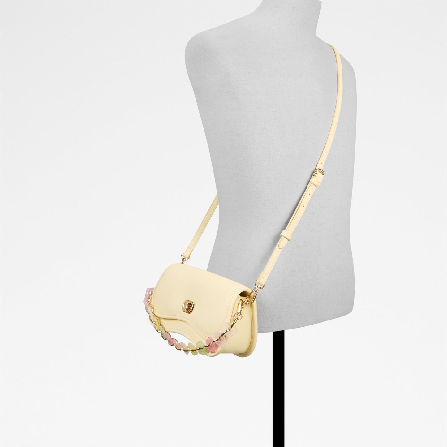 Kadın Sarı El ve Omuz Çantası-5