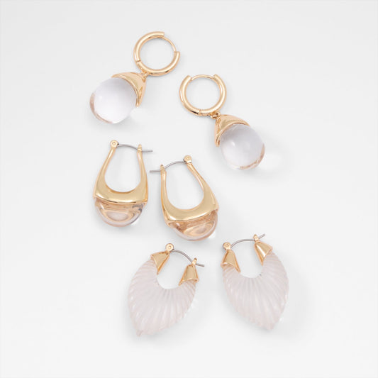 Kadın Gold Rengi Küpe Seti-1