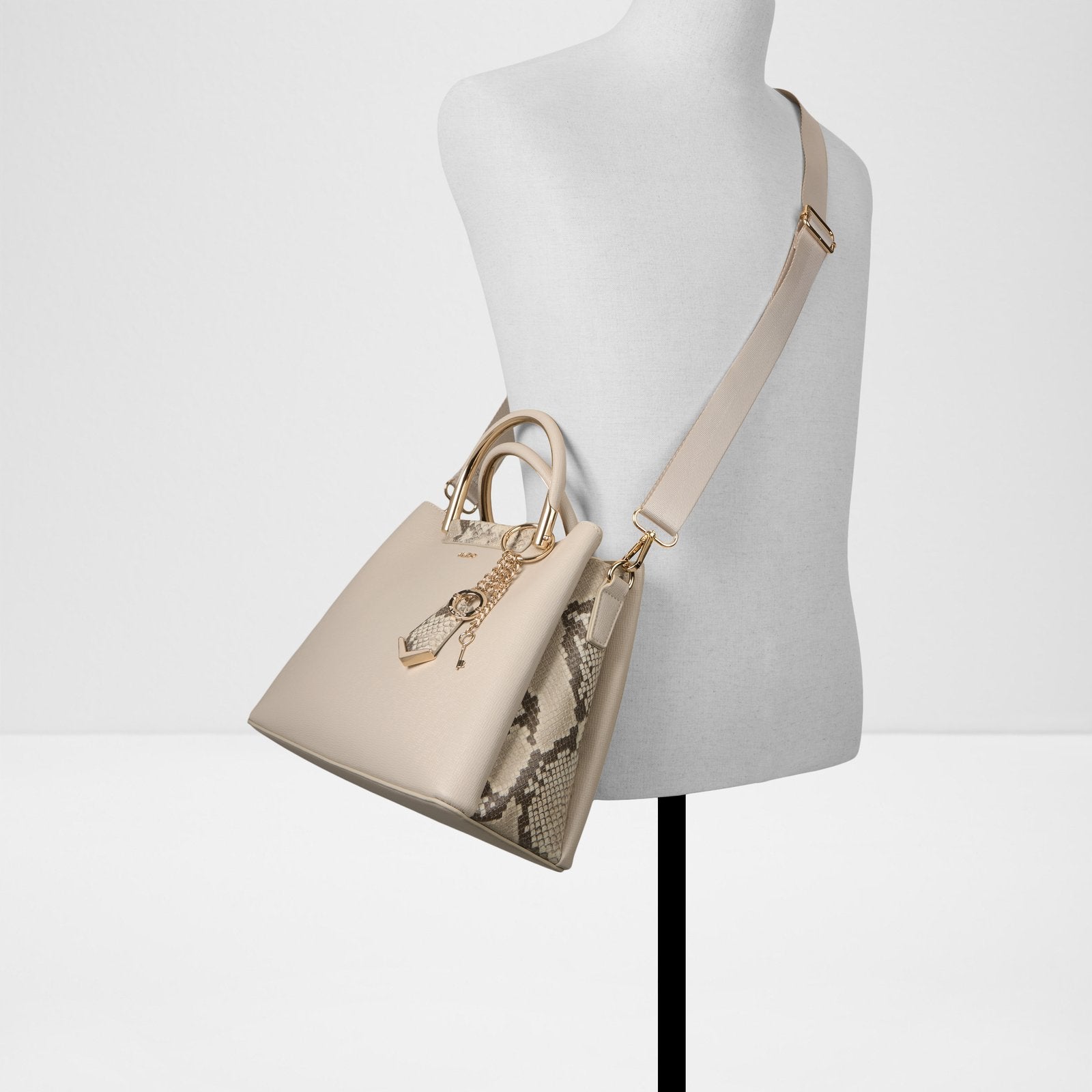 Kadın Bej Omuz Ve El Çantası-4