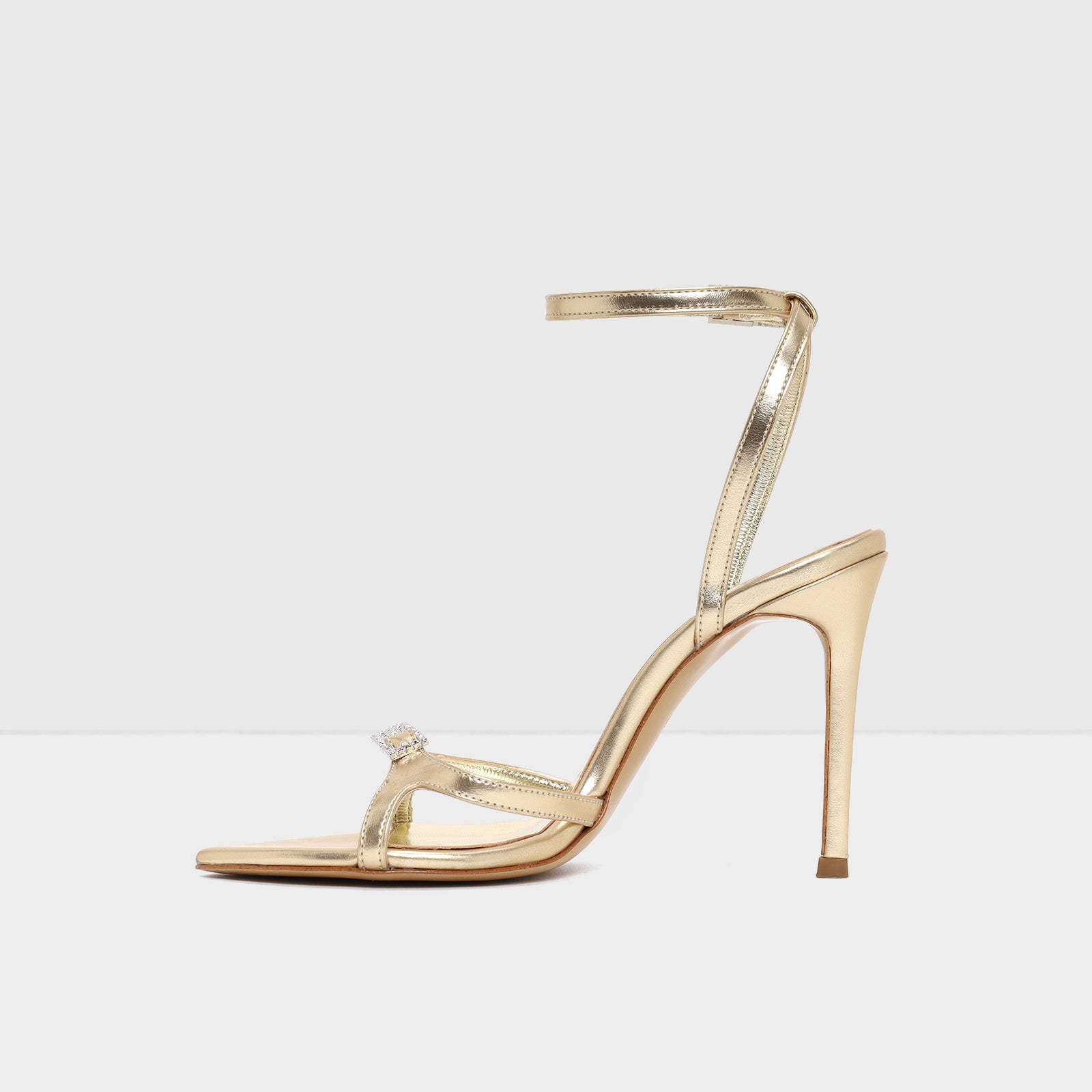 Kadın Gold Topuklu Sandalet-3