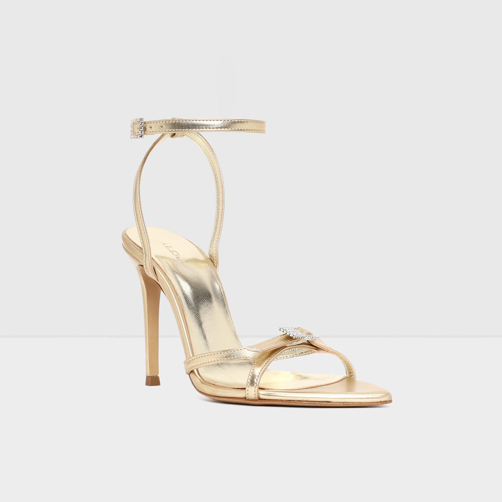 Kadın Gold Topuklu Sandalet-4