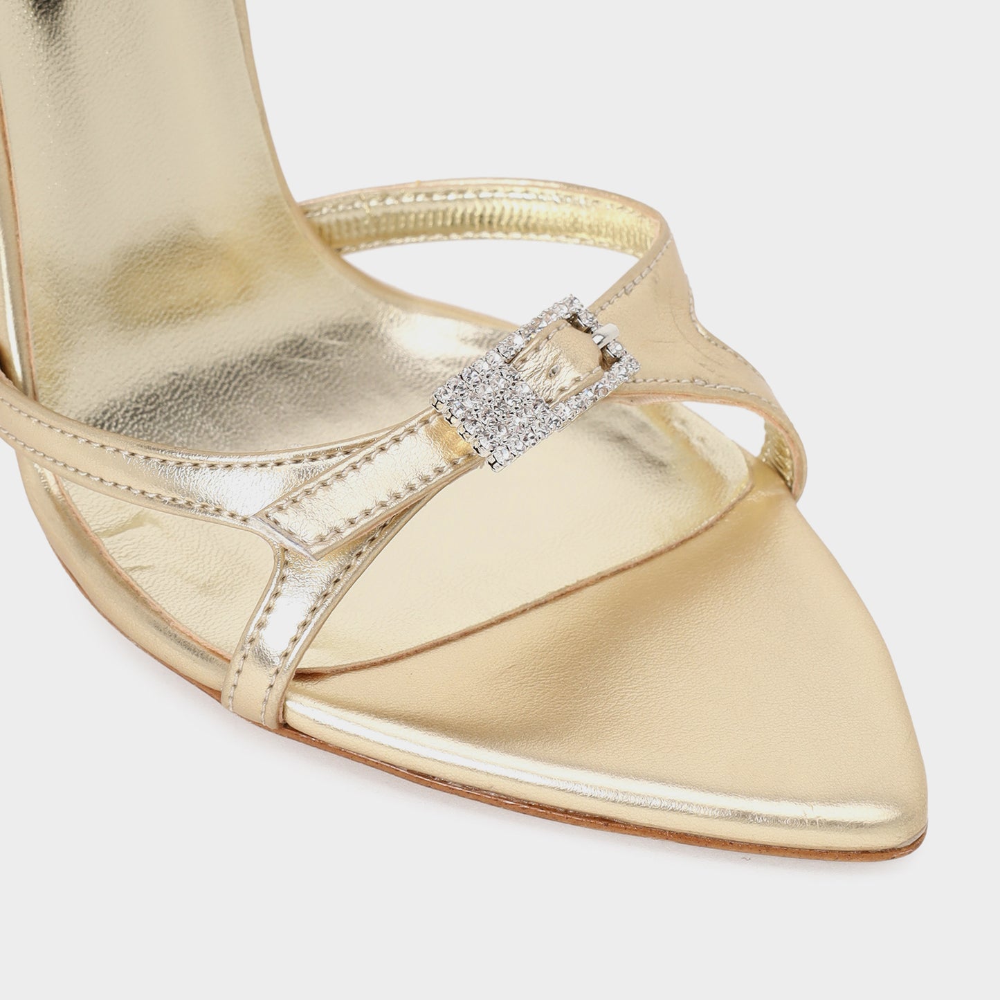 Kadın Gold Topuklu Sandalet-5