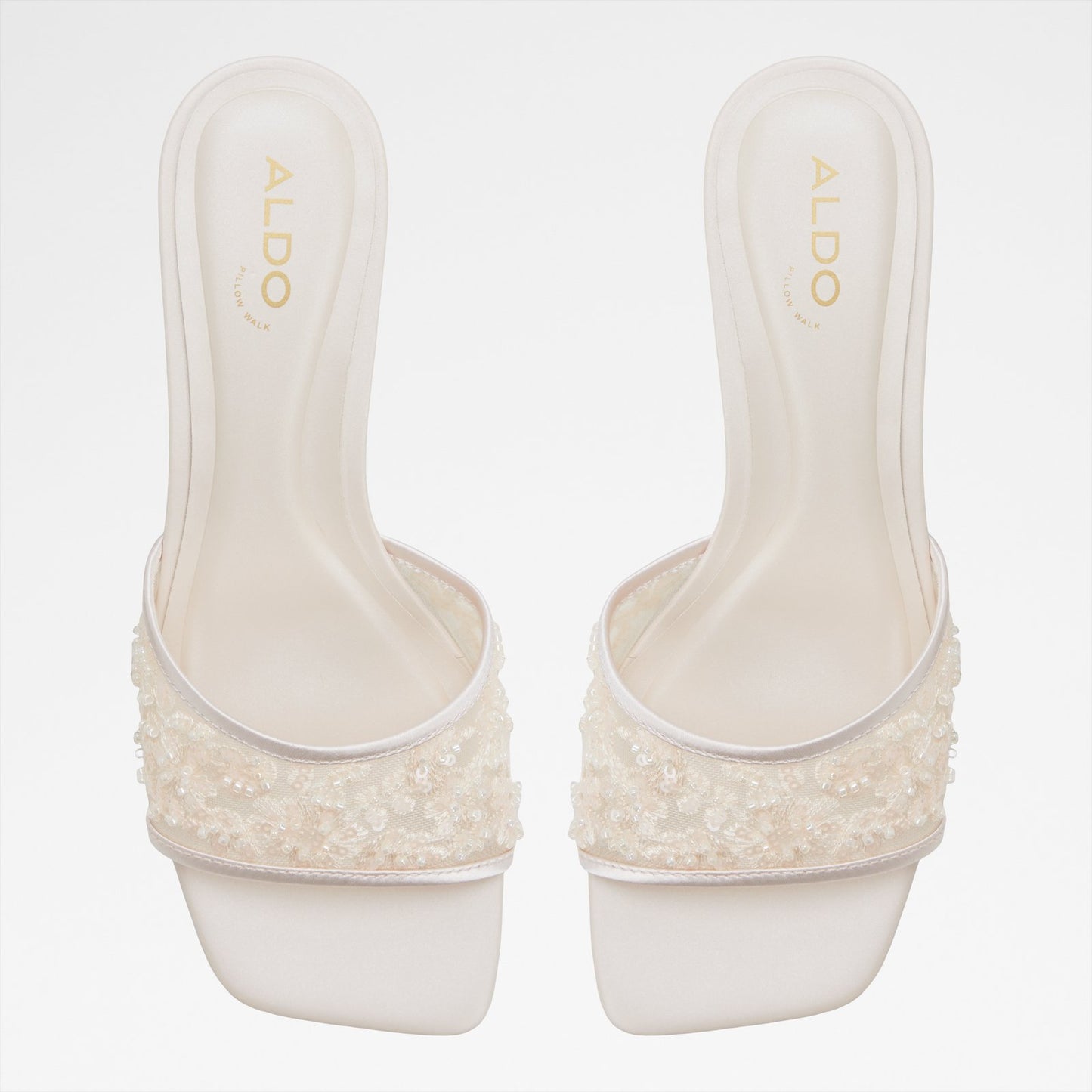 Kadın Beyaz Topuklu Terlik-6