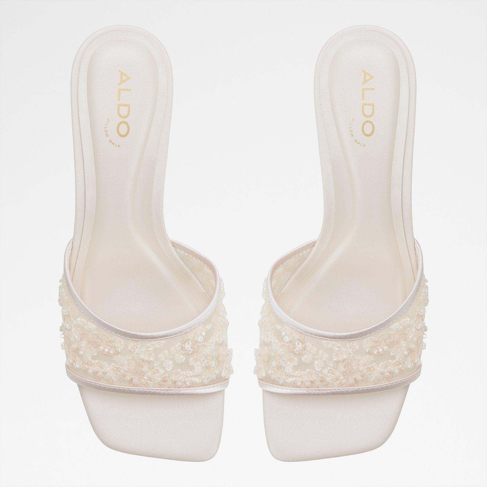 Kadın Beyaz Topuklu Terlik-6