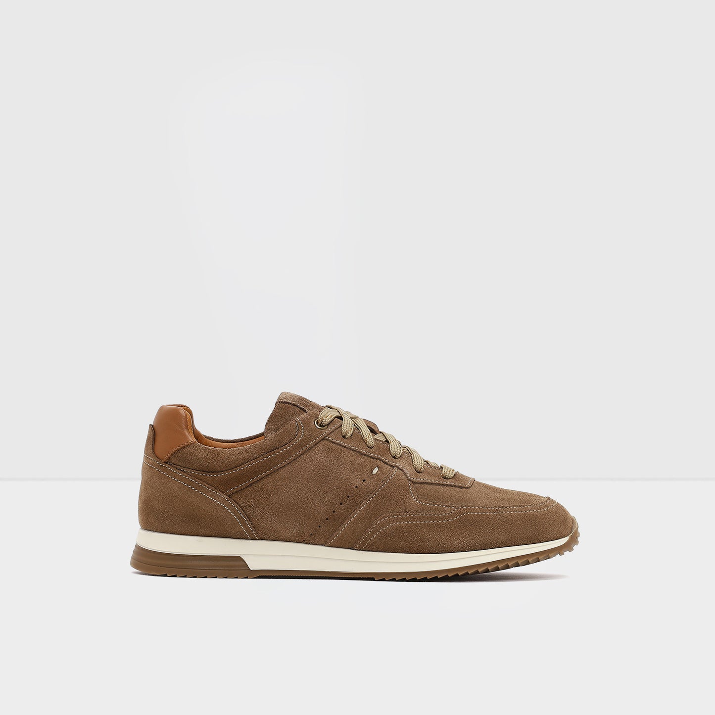 Hakiki Deri Erkek Bej Sneaker-1