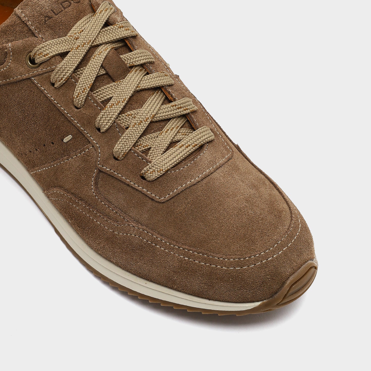 Hakiki Deri Erkek Bej Sneaker-5
