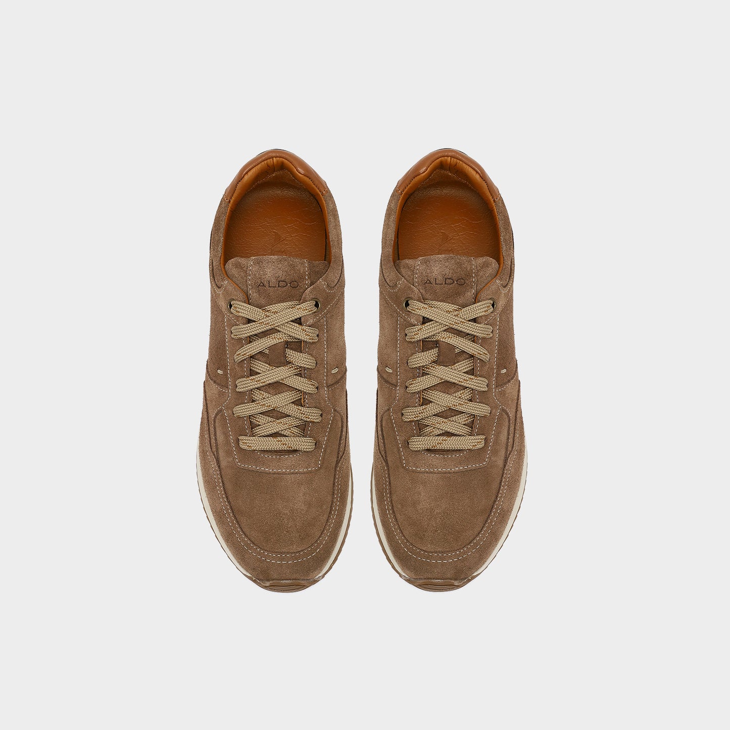 Hakiki Deri Erkek Bej Sneaker-6