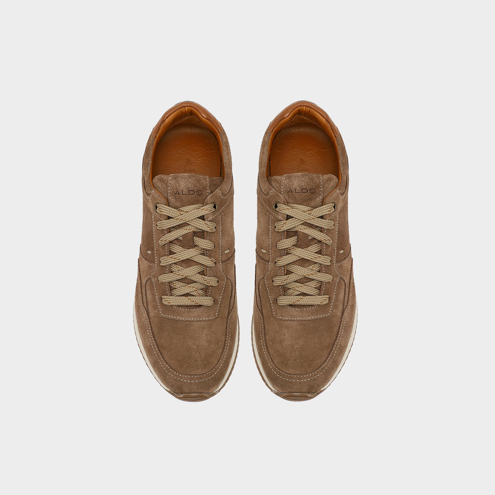 Hakiki Deri Erkek Bej Sneaker-6