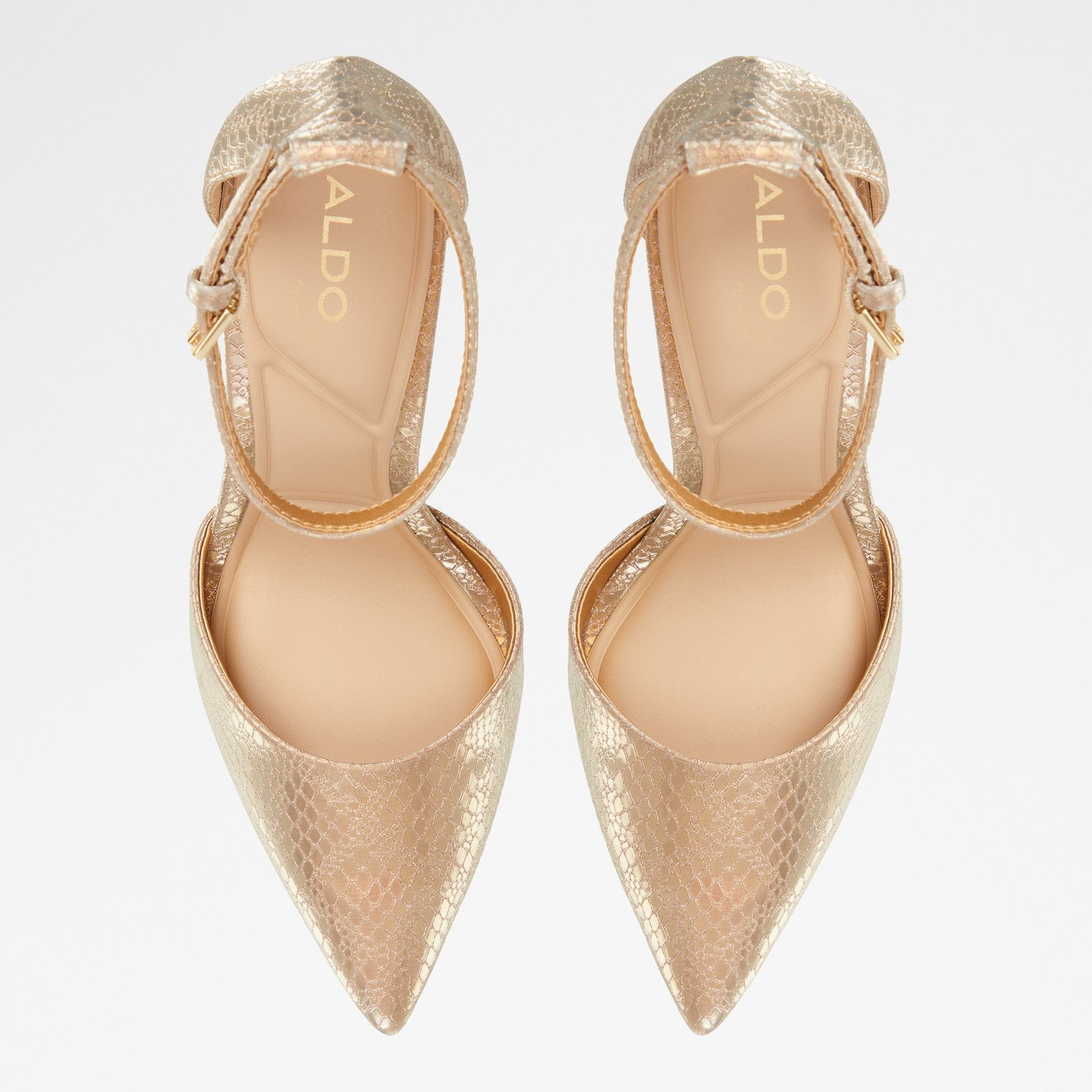 Kadın Gold Topuklu Ayakkabı-6