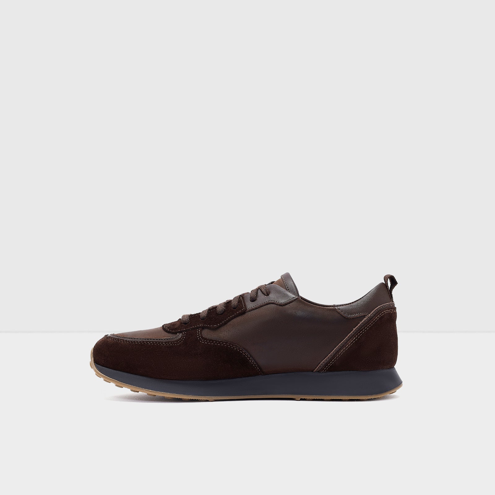 Erkek Kahverengi Bağcıklı Sneaker-3