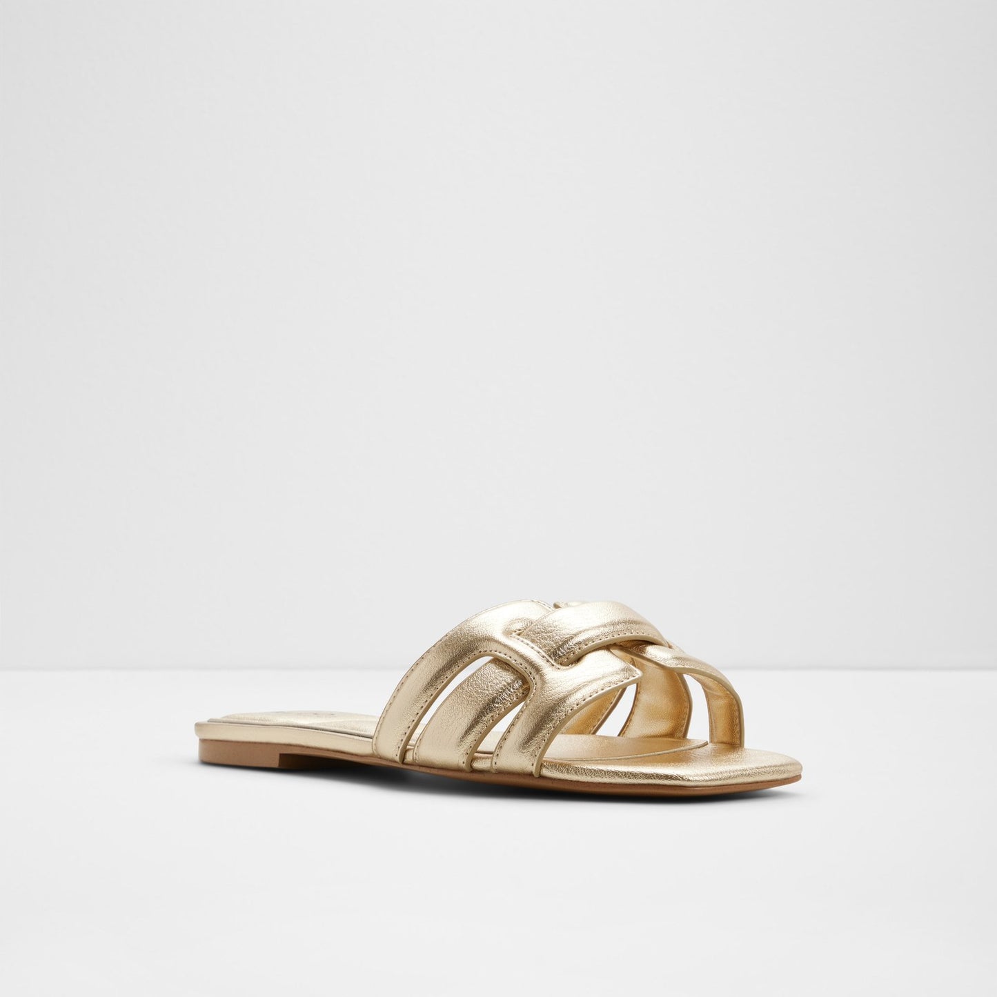 Kadın Gold Düz Terlik-4