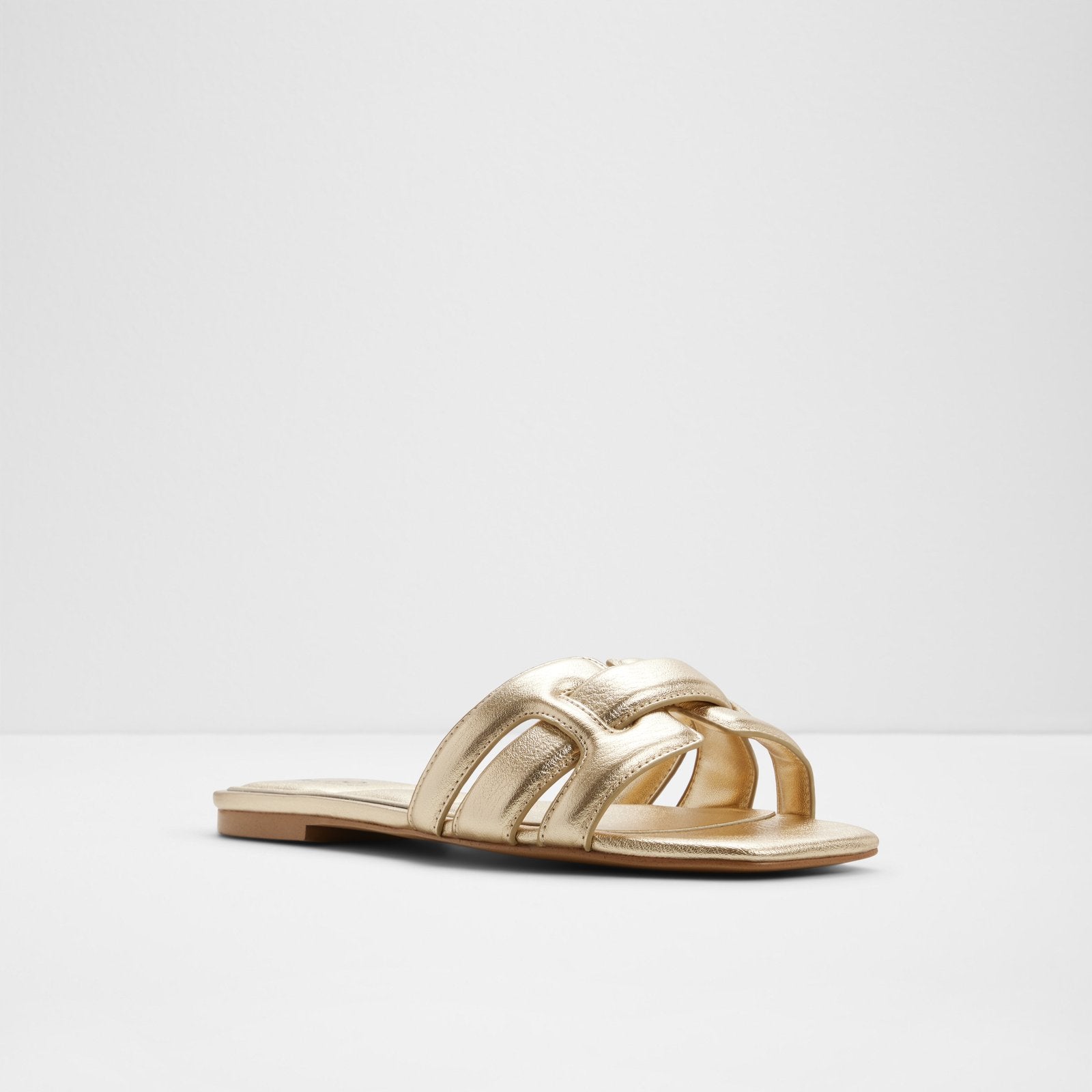 Kadın Gold Düz Terlik-4