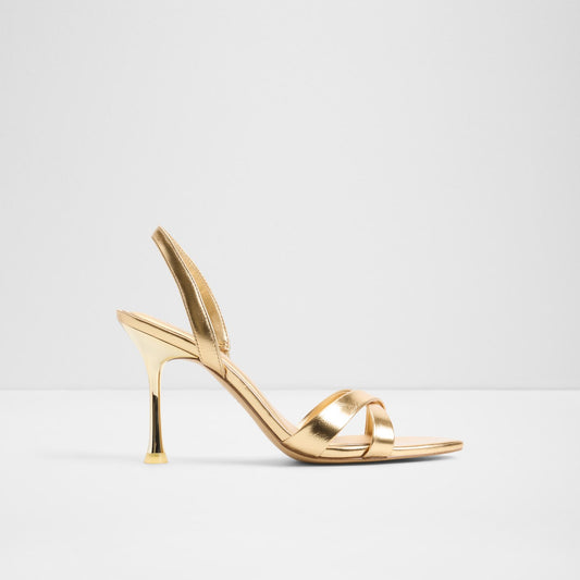 Kadın Gold Topuklu Sandalet-1