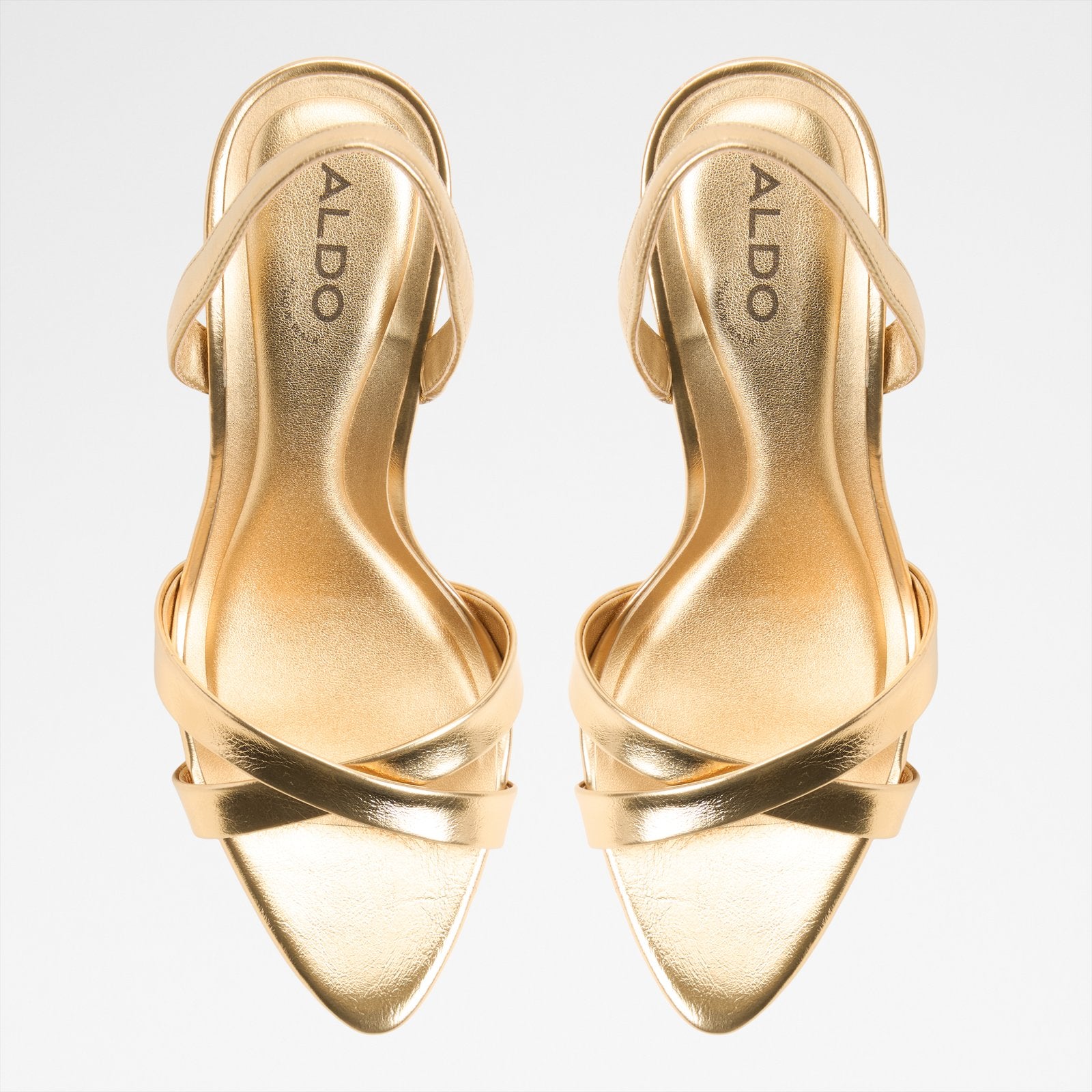 Kadın Gold Topuklu Sandalet-6