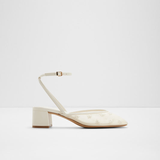 Kadın Beyaz-Ekru Topuklu Ayakkabı-1