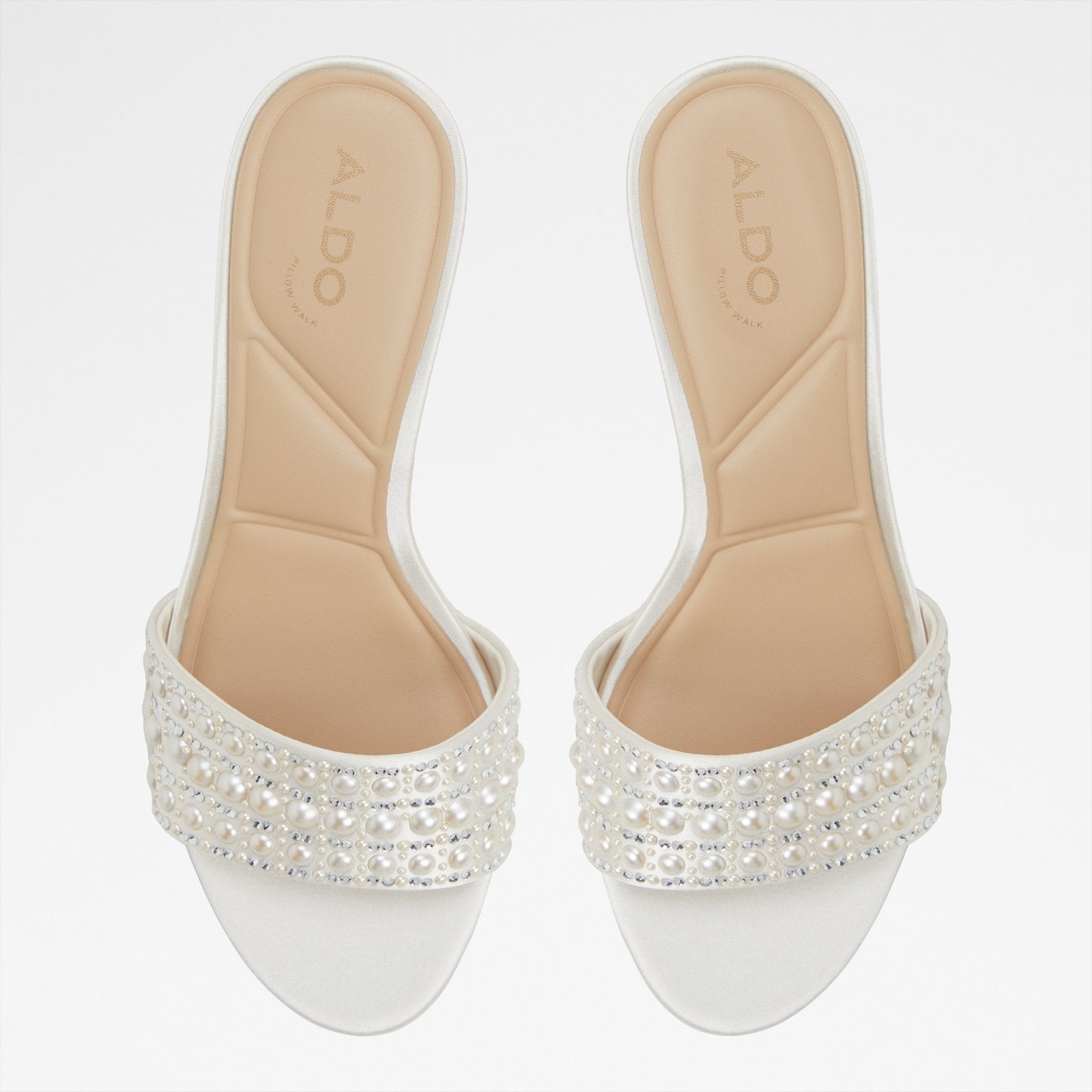Kadın Beyaz Topuklu Terlik-6
