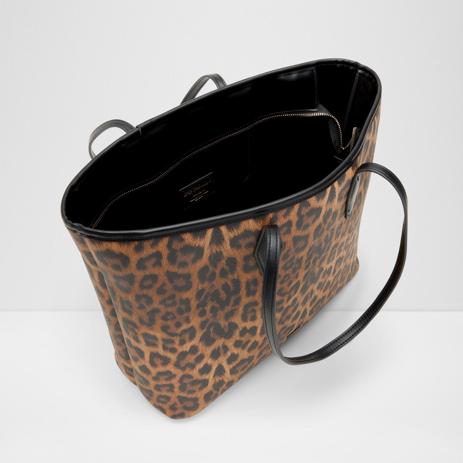 Kadın Leopar Desenli Omuz Çantası-3