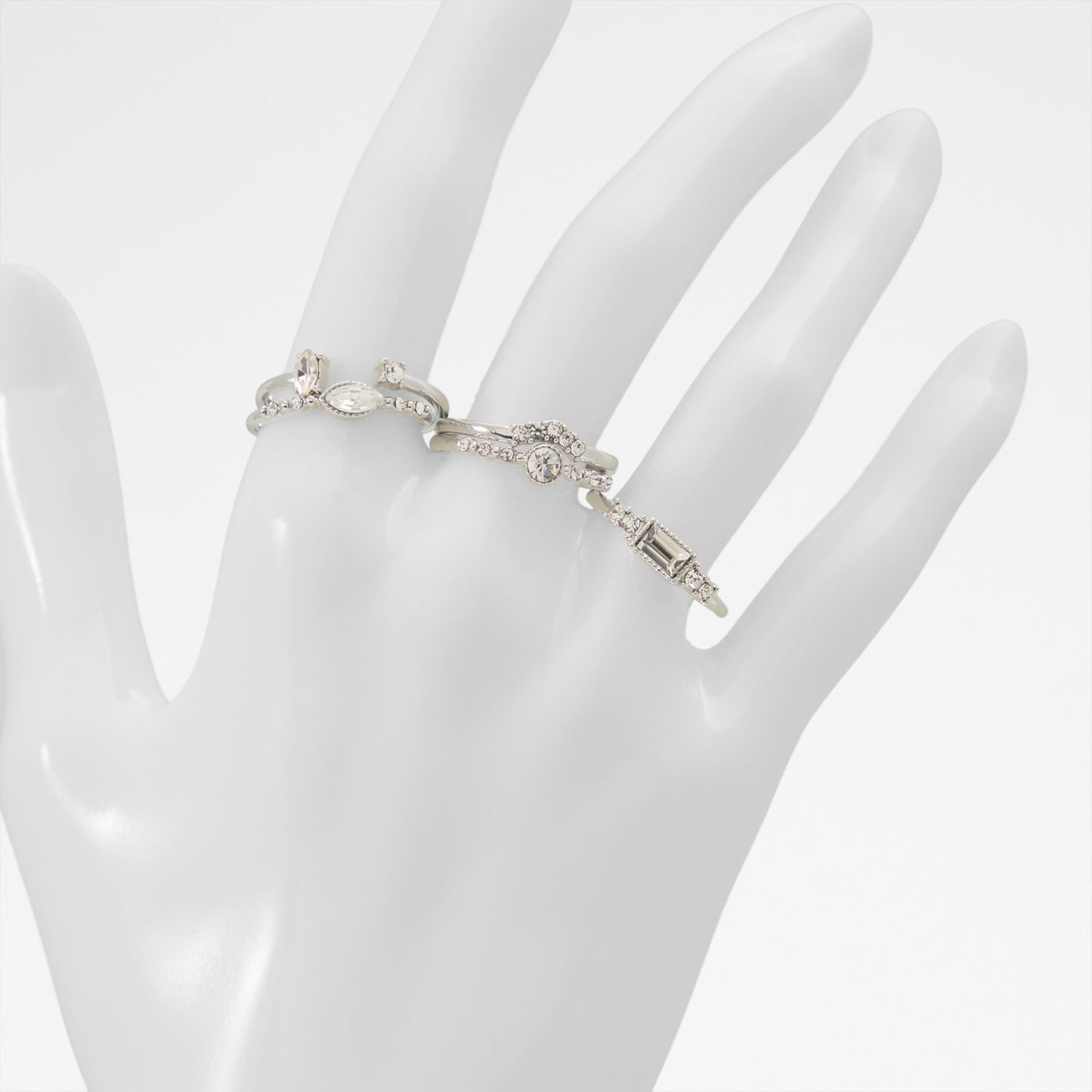 Kadın Gümüş Rengi Yüzük-2