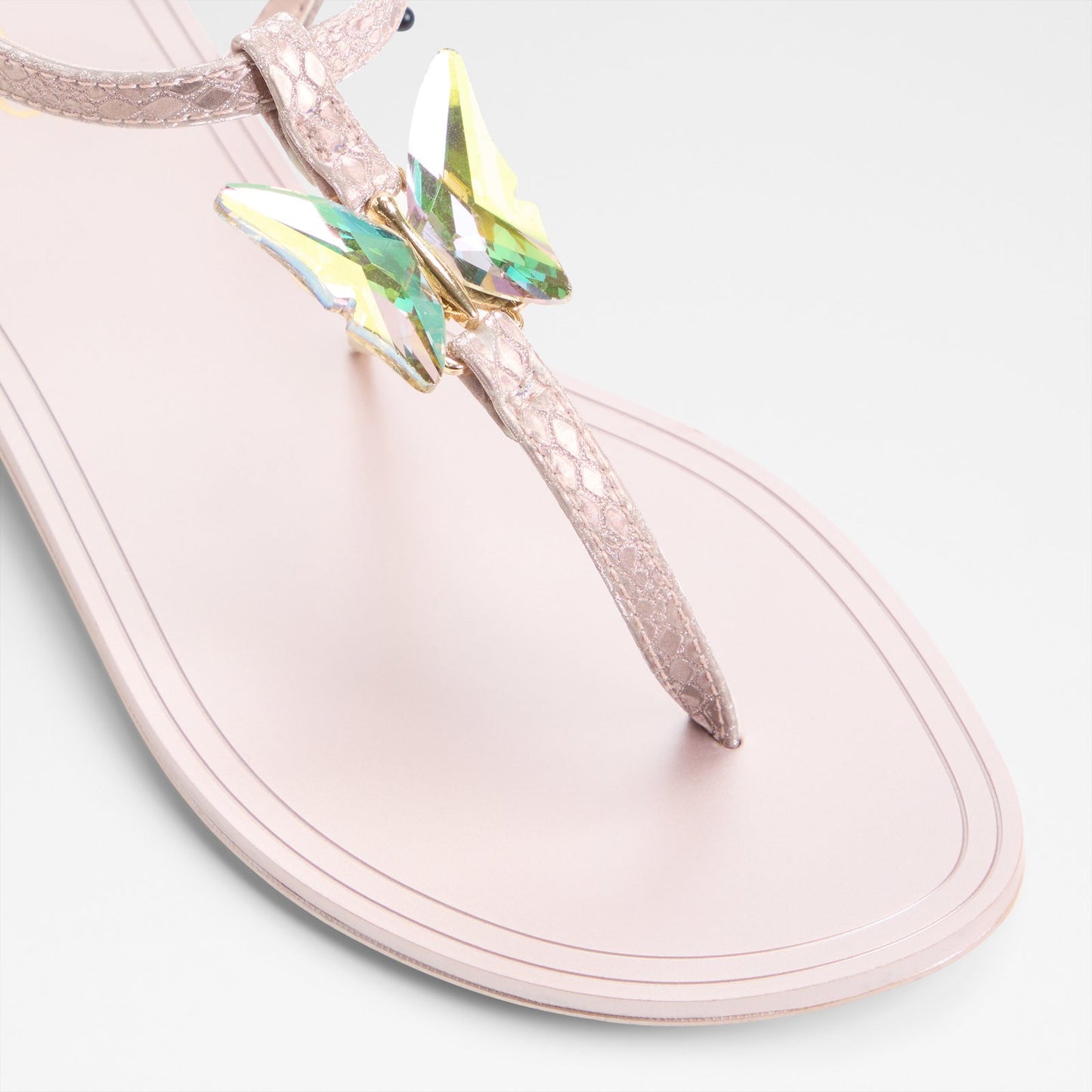 Kadın Pembe Düz Sandalet-5