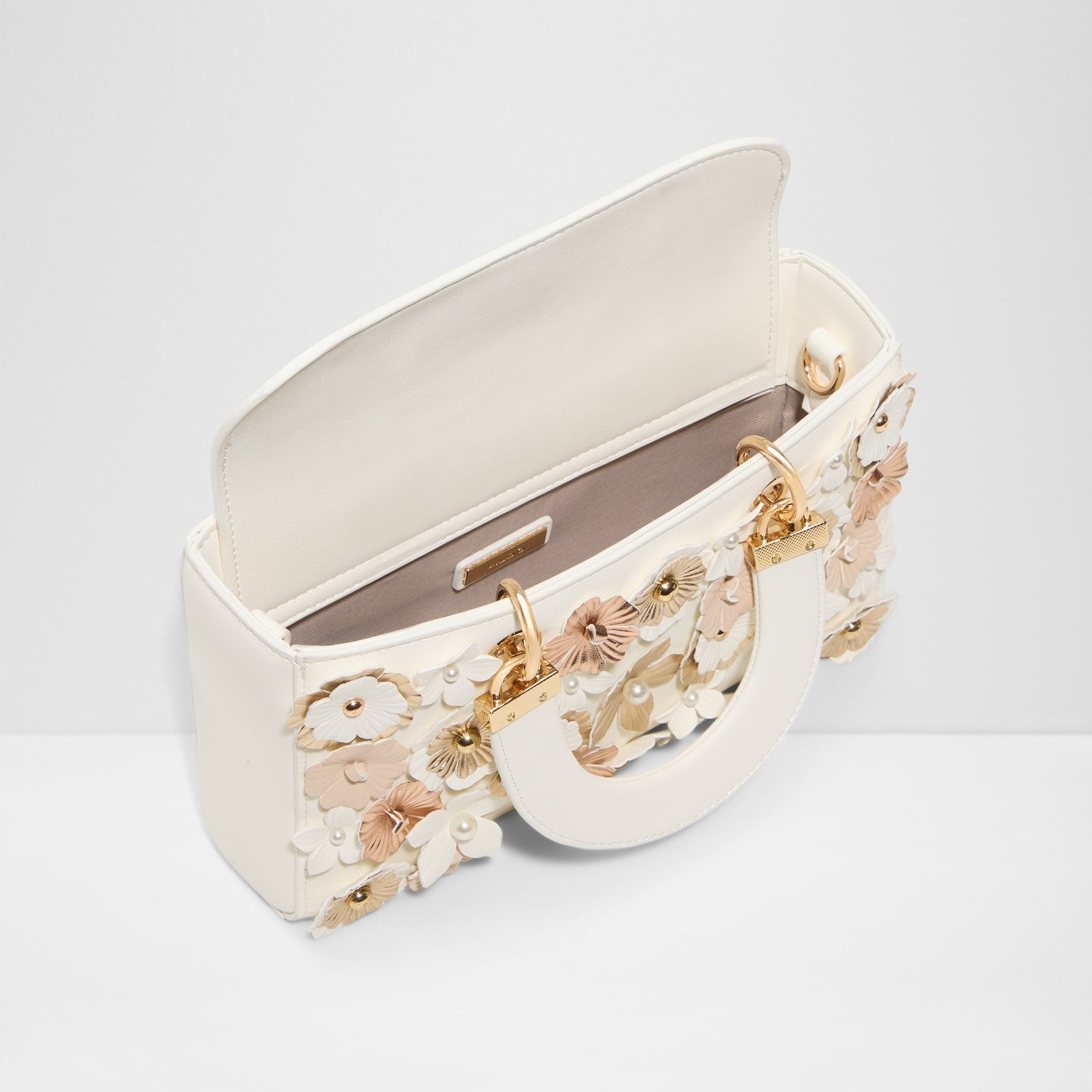 Kadın Beyaz El ve Omuz Çantası-3