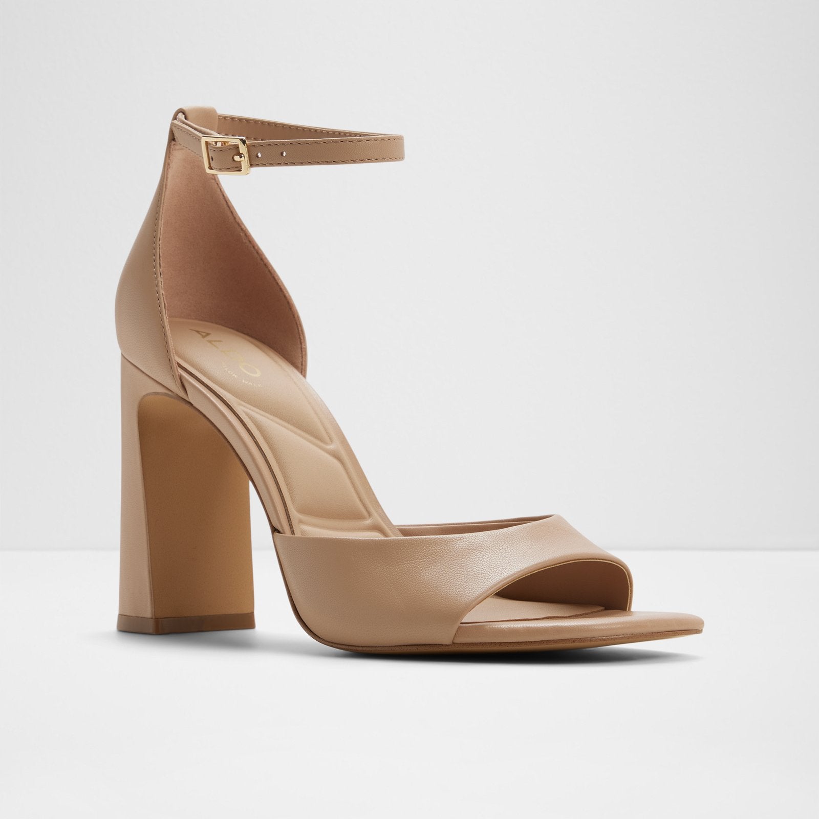 Kadın Bej Topuklu Sandalet-4