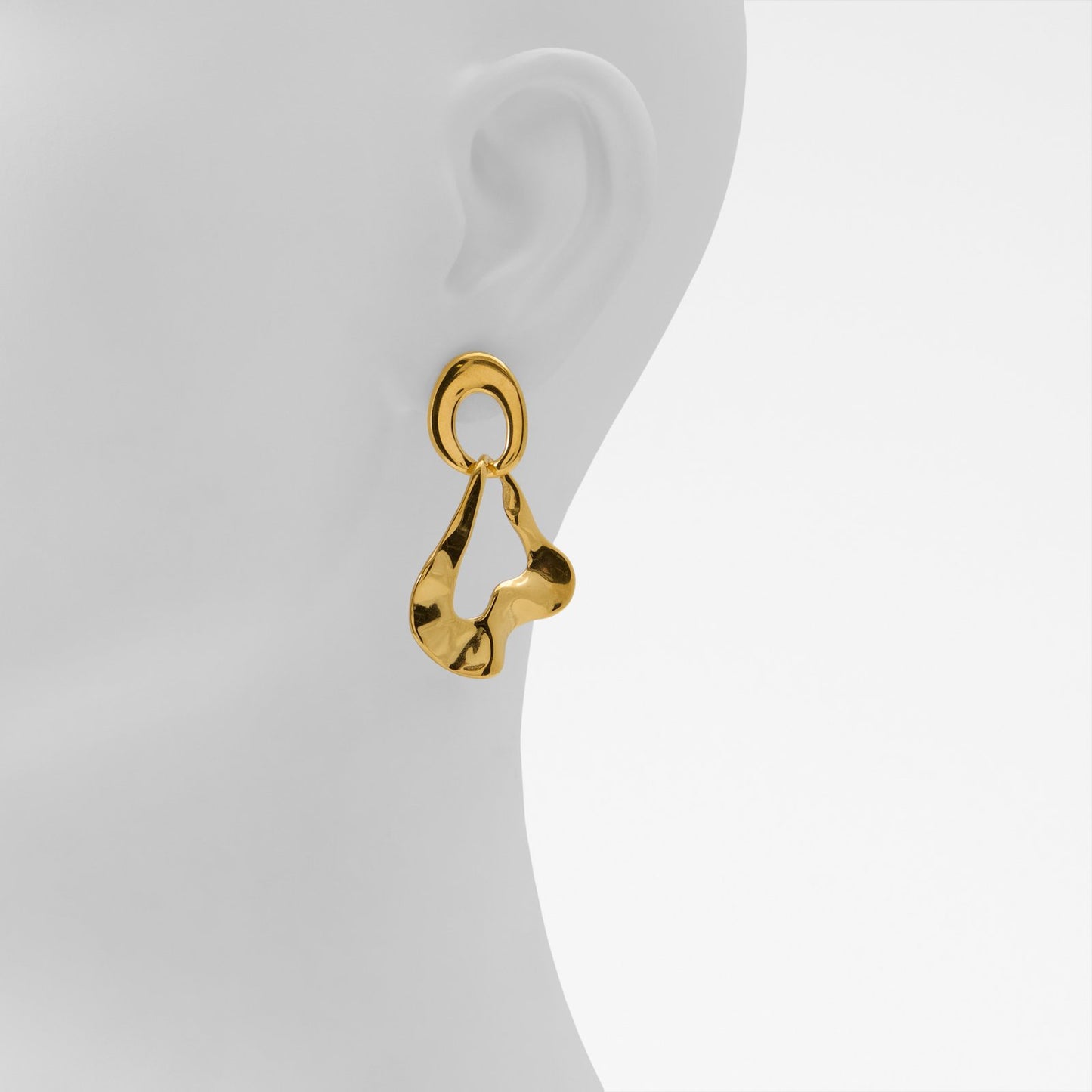 Gold Rengi Kadın Küpe-2