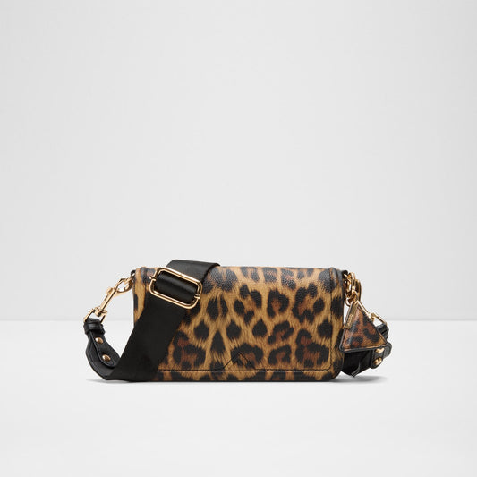 Kadın Leopar Desenli Çapraz Çanta-1