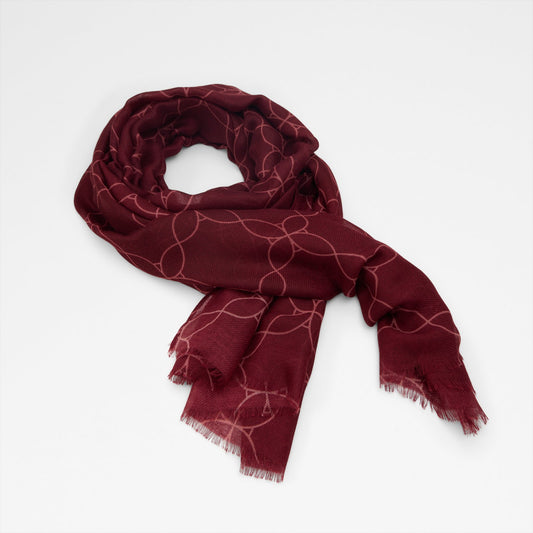 Kadın Bordo Şal-1