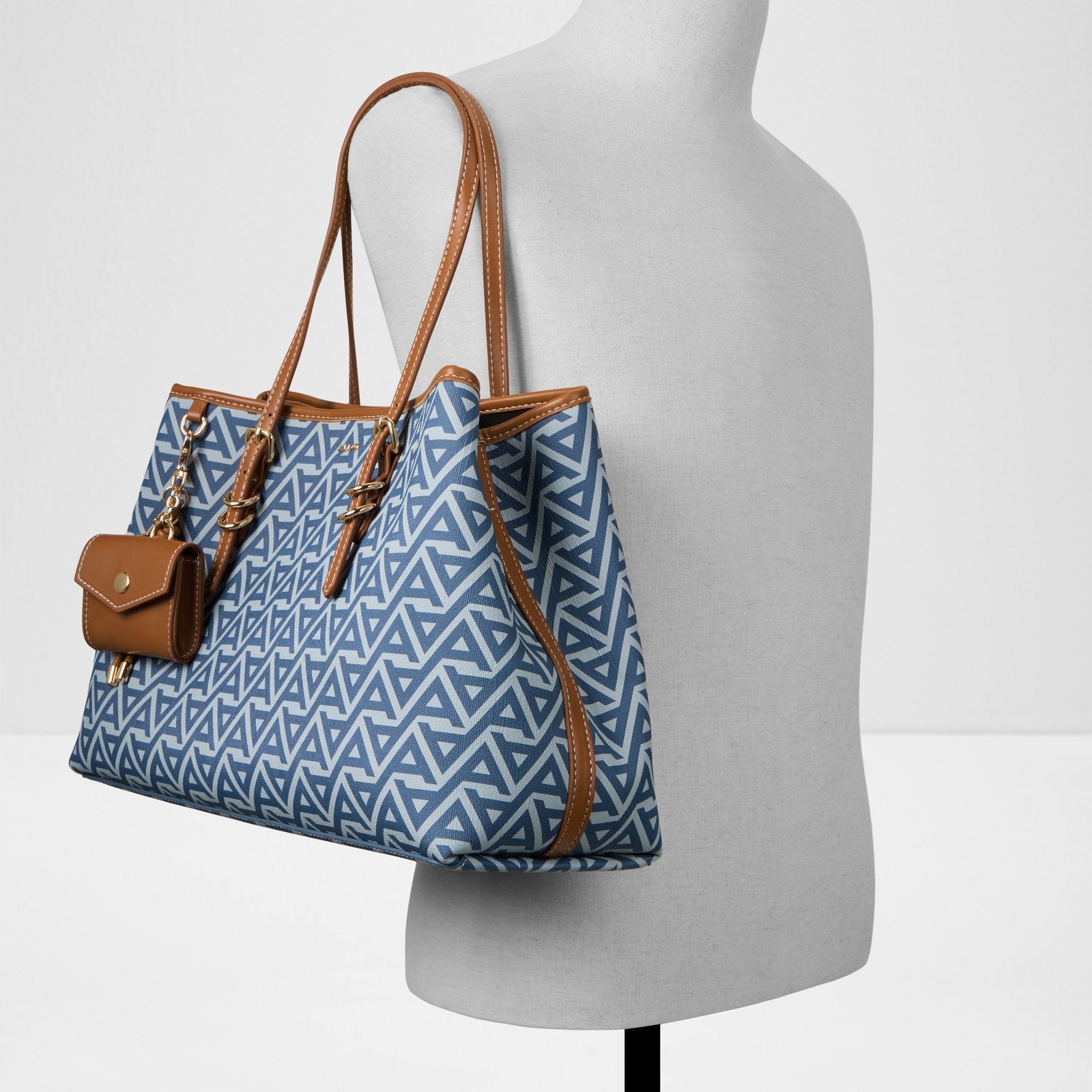 Kadın Mavi El ve Omuz Çantası-4