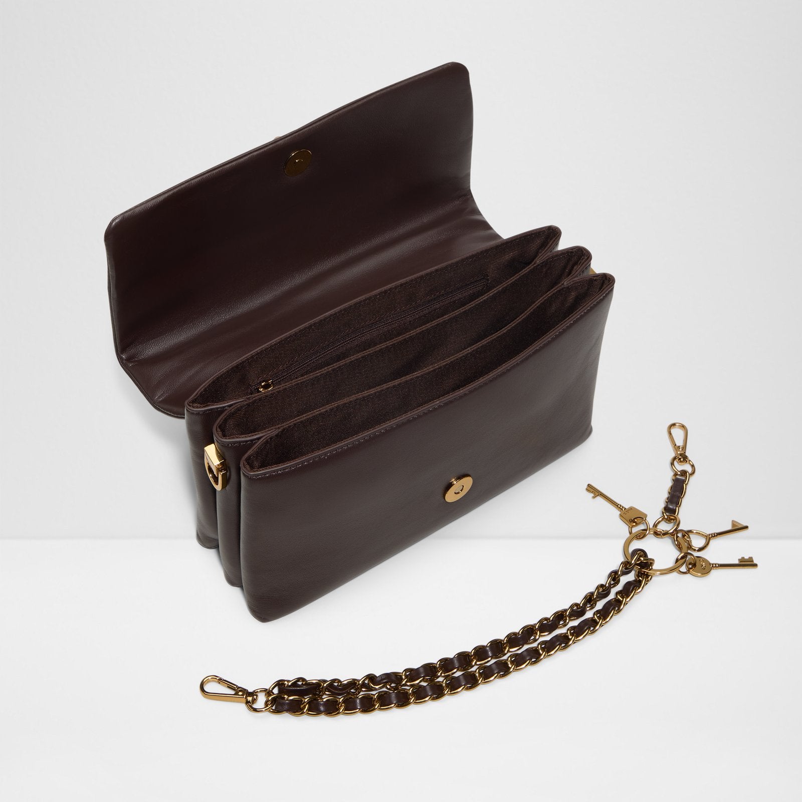 Kadın Kahve Çapraz Çanta-3