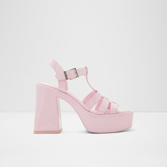 Kadın Pembe Topuklu Sandalet-1