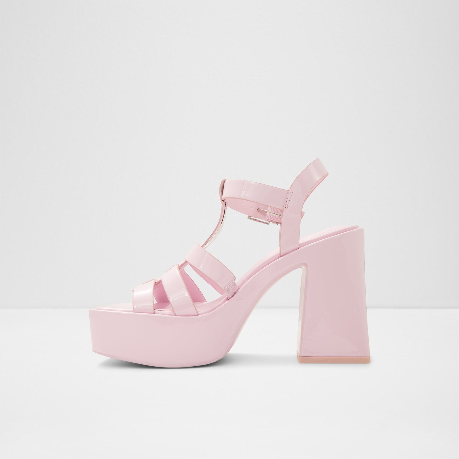 Kadın Pembe Topuklu Sandalet-3