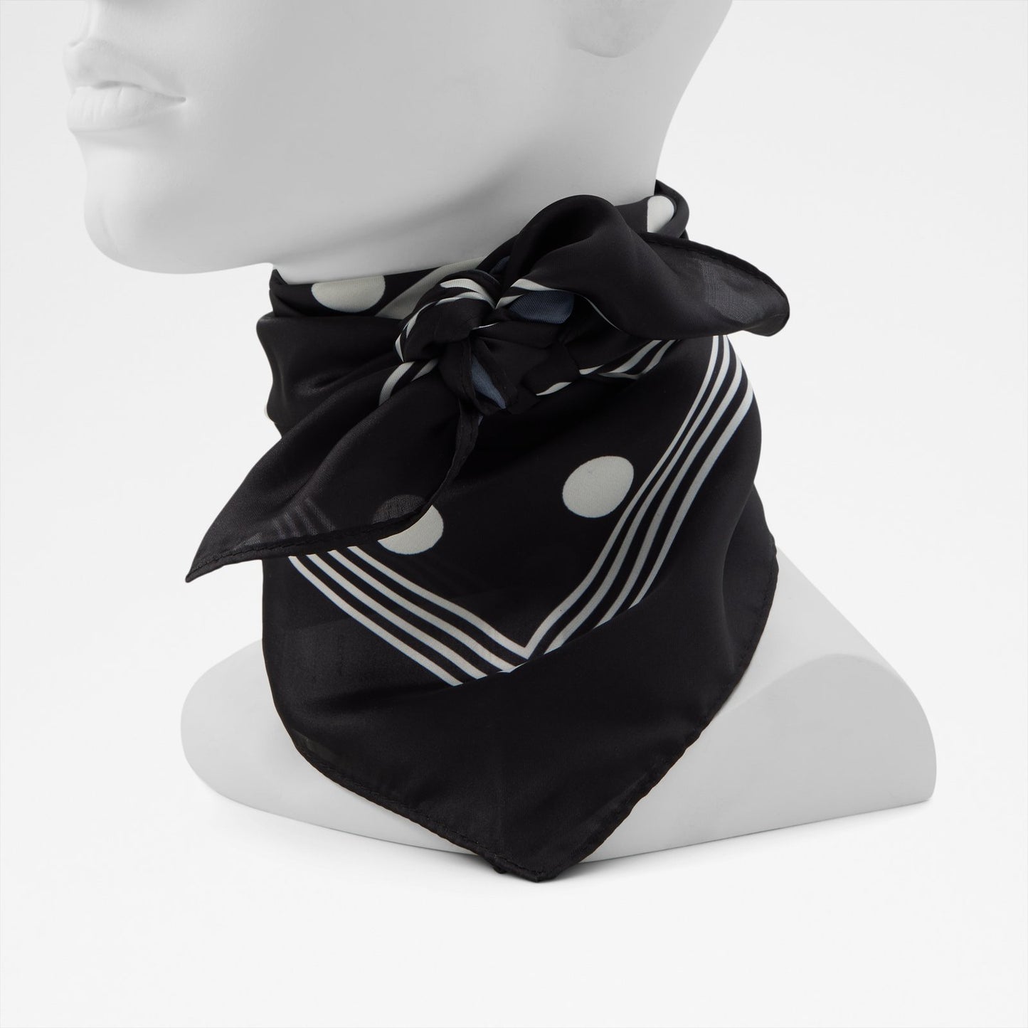 Kadın Siyah Beyaz Fular-2