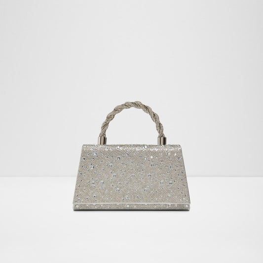 Kadın Gümüş Clutch El Çantası-1