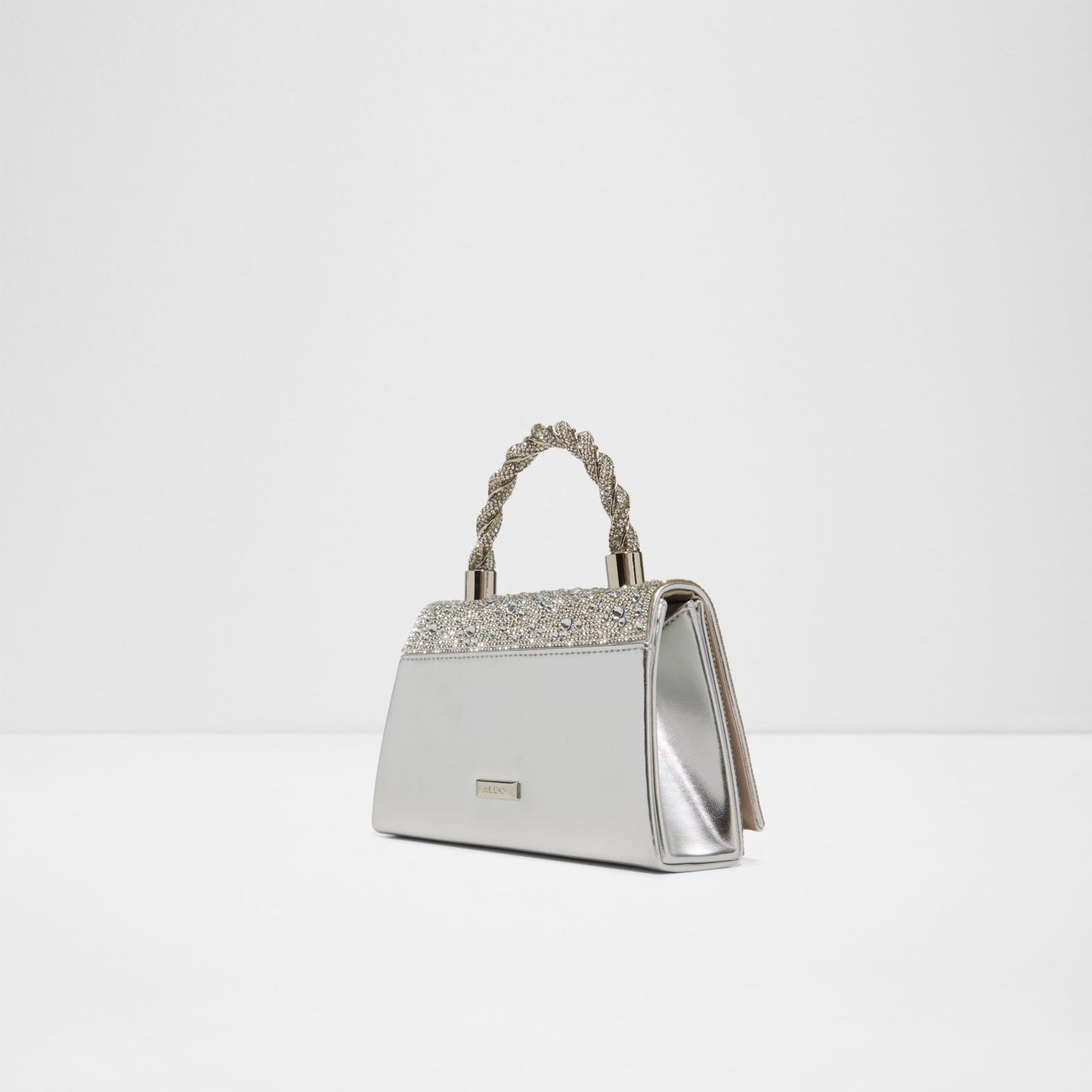 Kadın Gümüş Clutch El Çantası-2