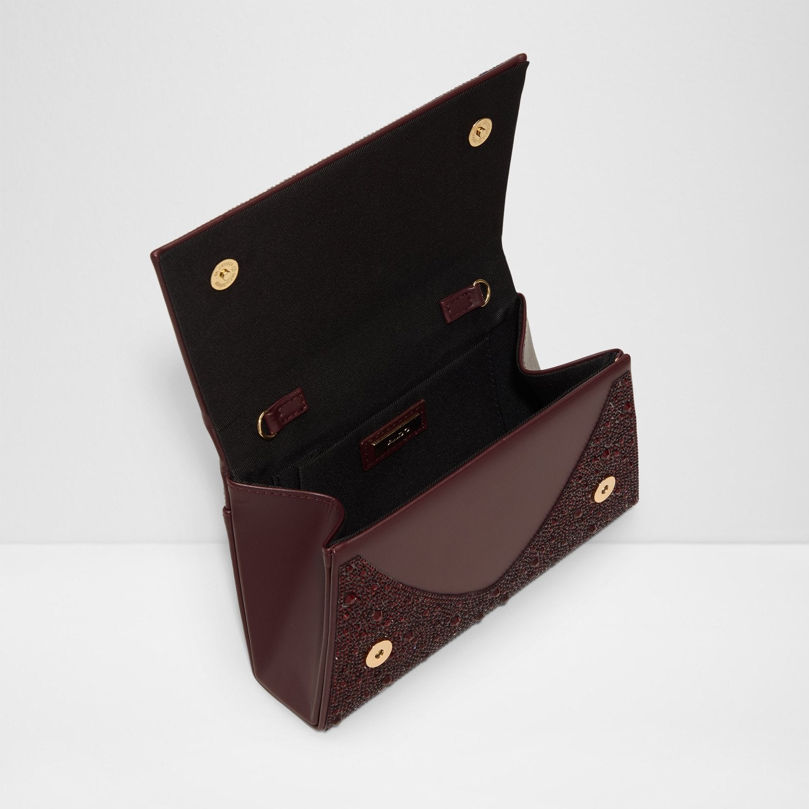 Kadın Bordo Clutch El Çantası-3