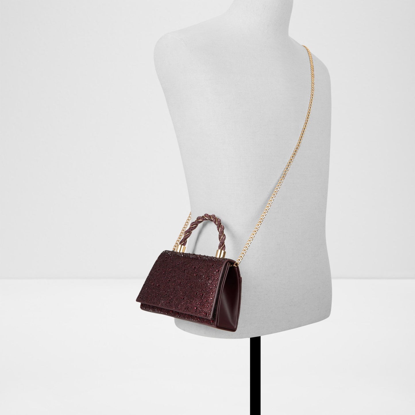 Kadın Bordo Clutch El Çantası-4