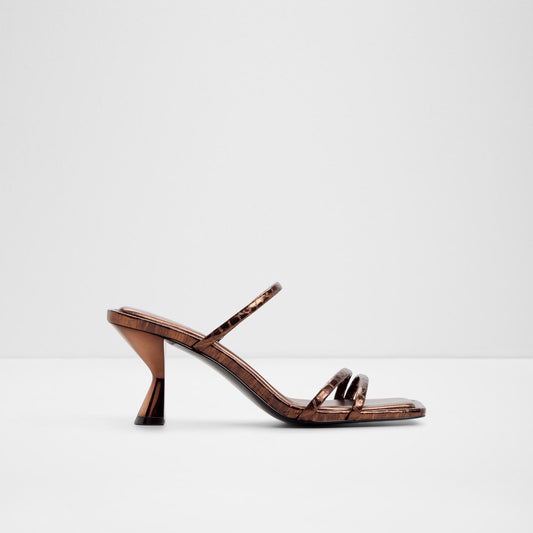 Kadın Bronz Topuklu Terlik-1