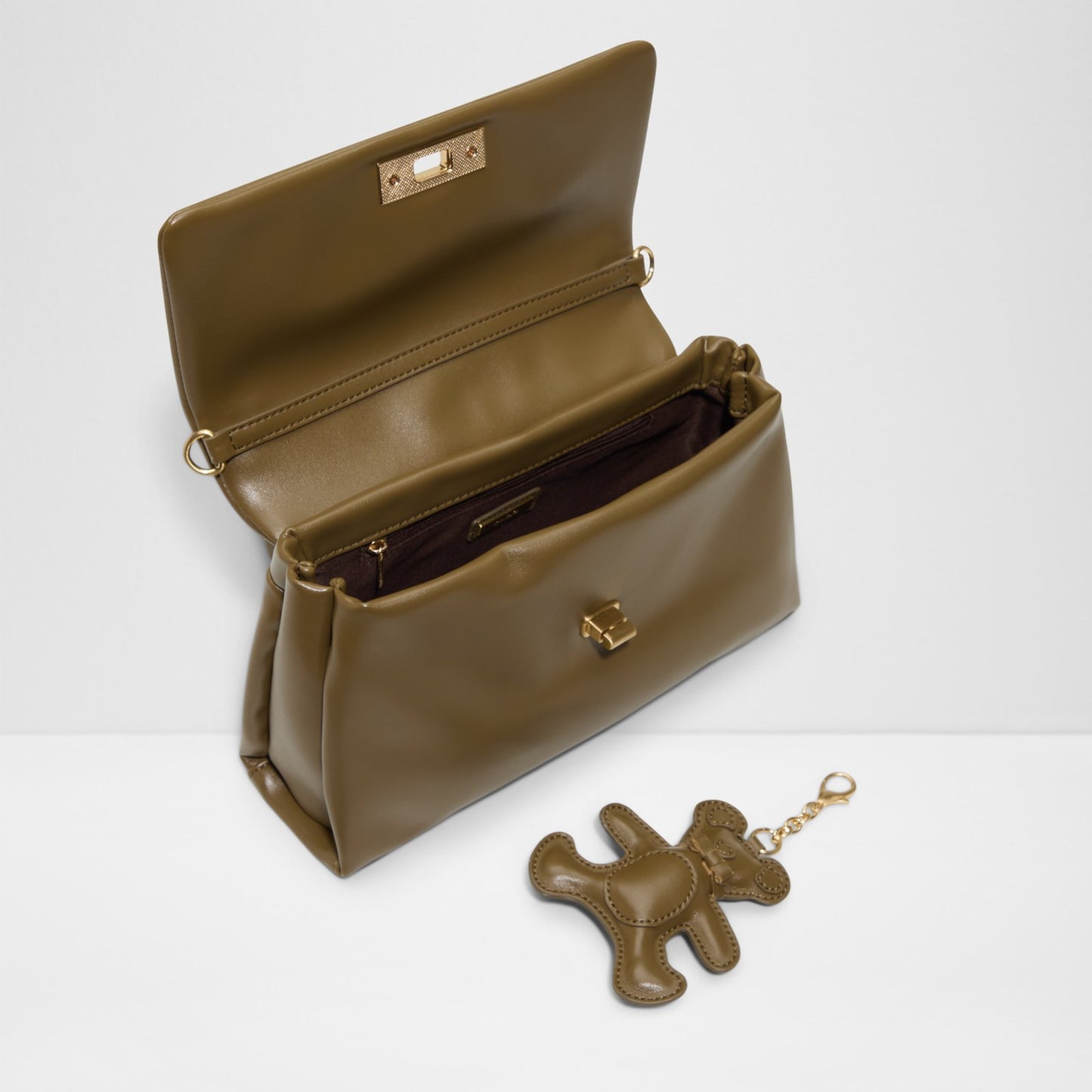 Kadın Haki Omuz ve El Çantası-3