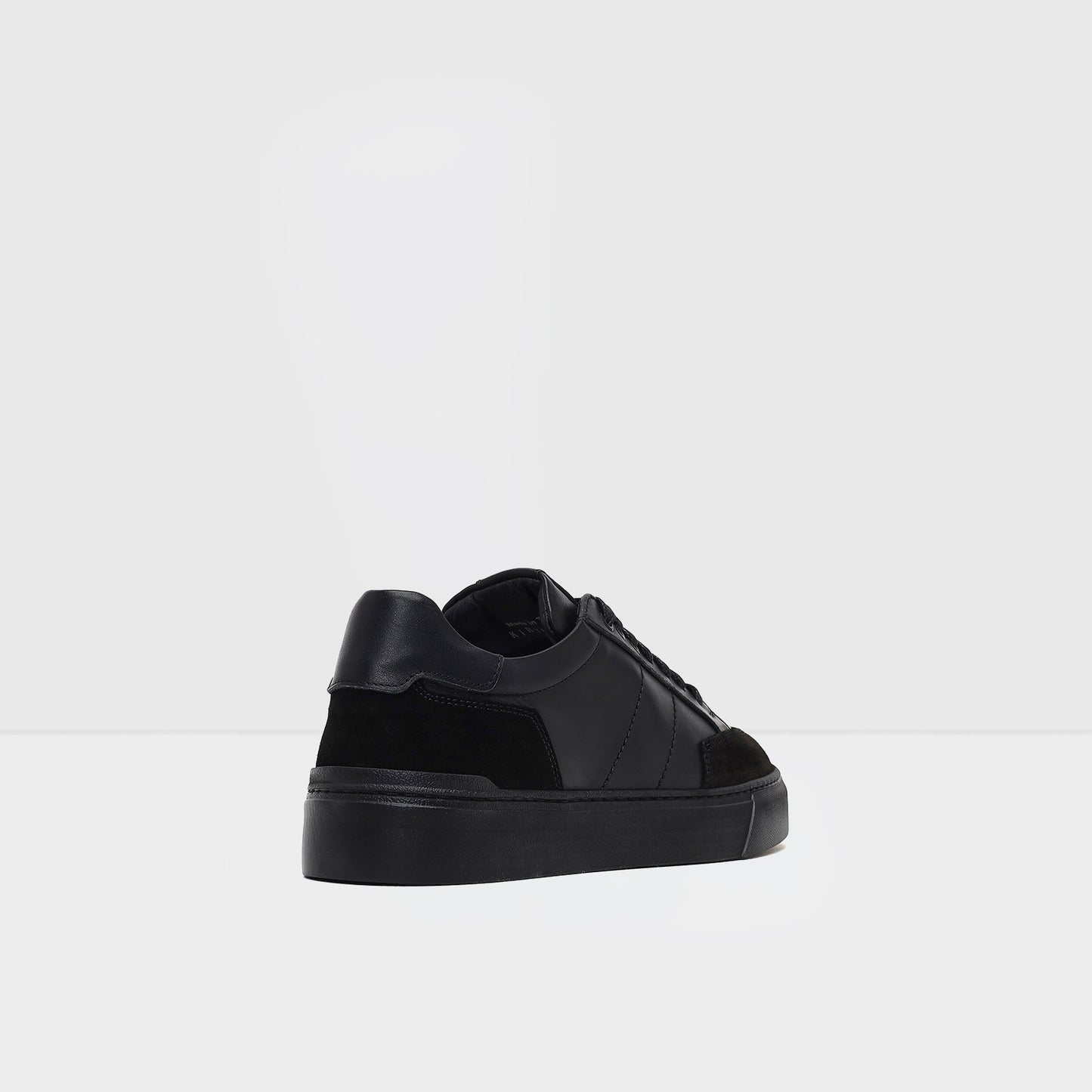 Hakiki Deri Erkek Siyah Sneaker-2