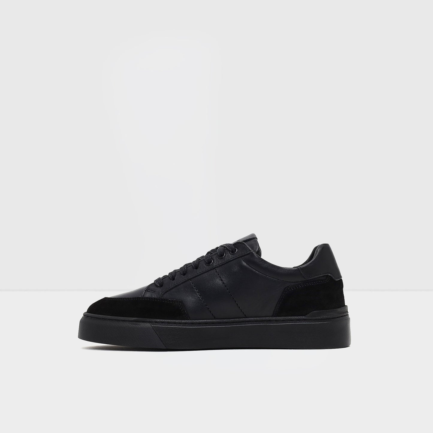 Hakiki Deri Erkek Siyah Sneaker-3