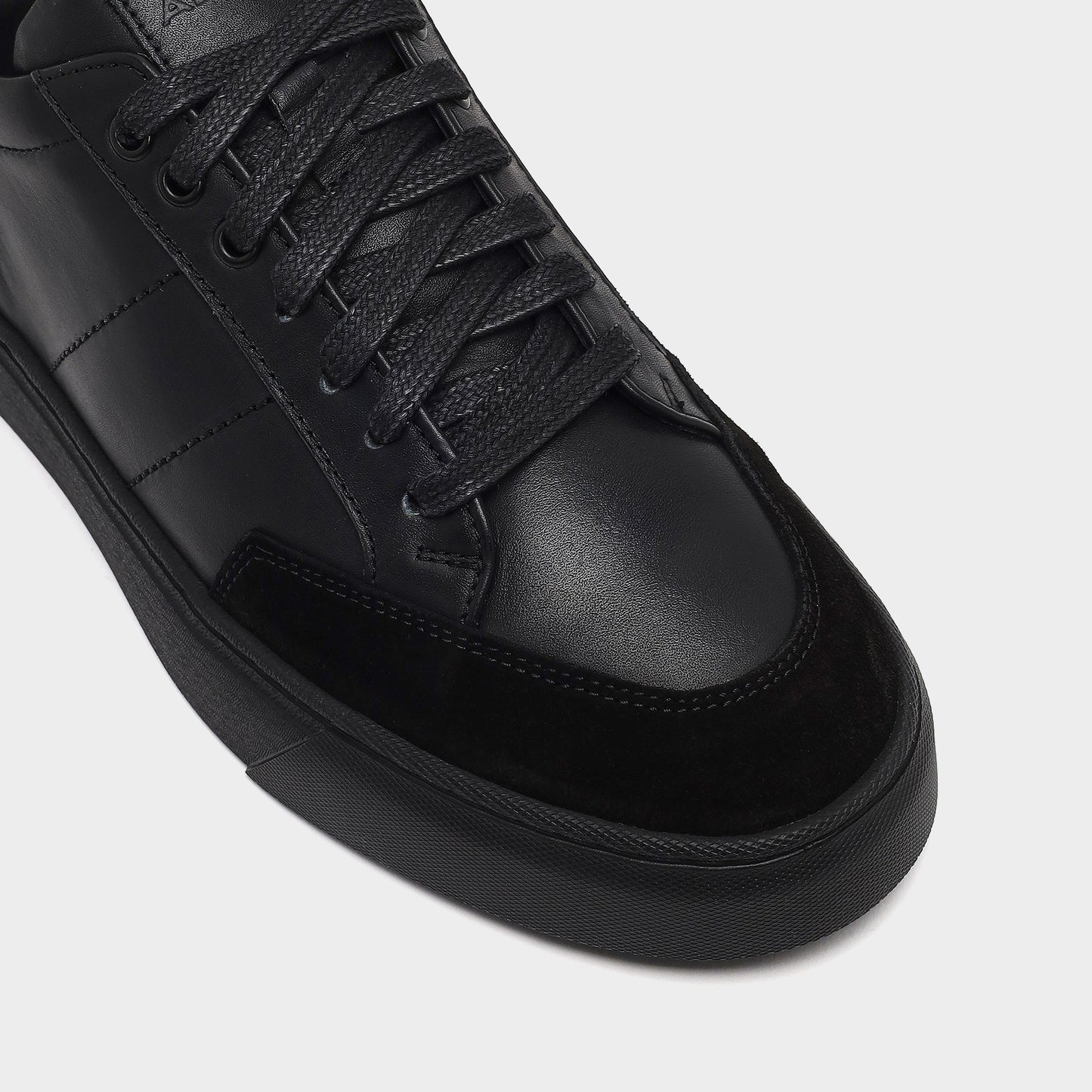 Hakiki Deri Erkek Siyah Sneaker-5