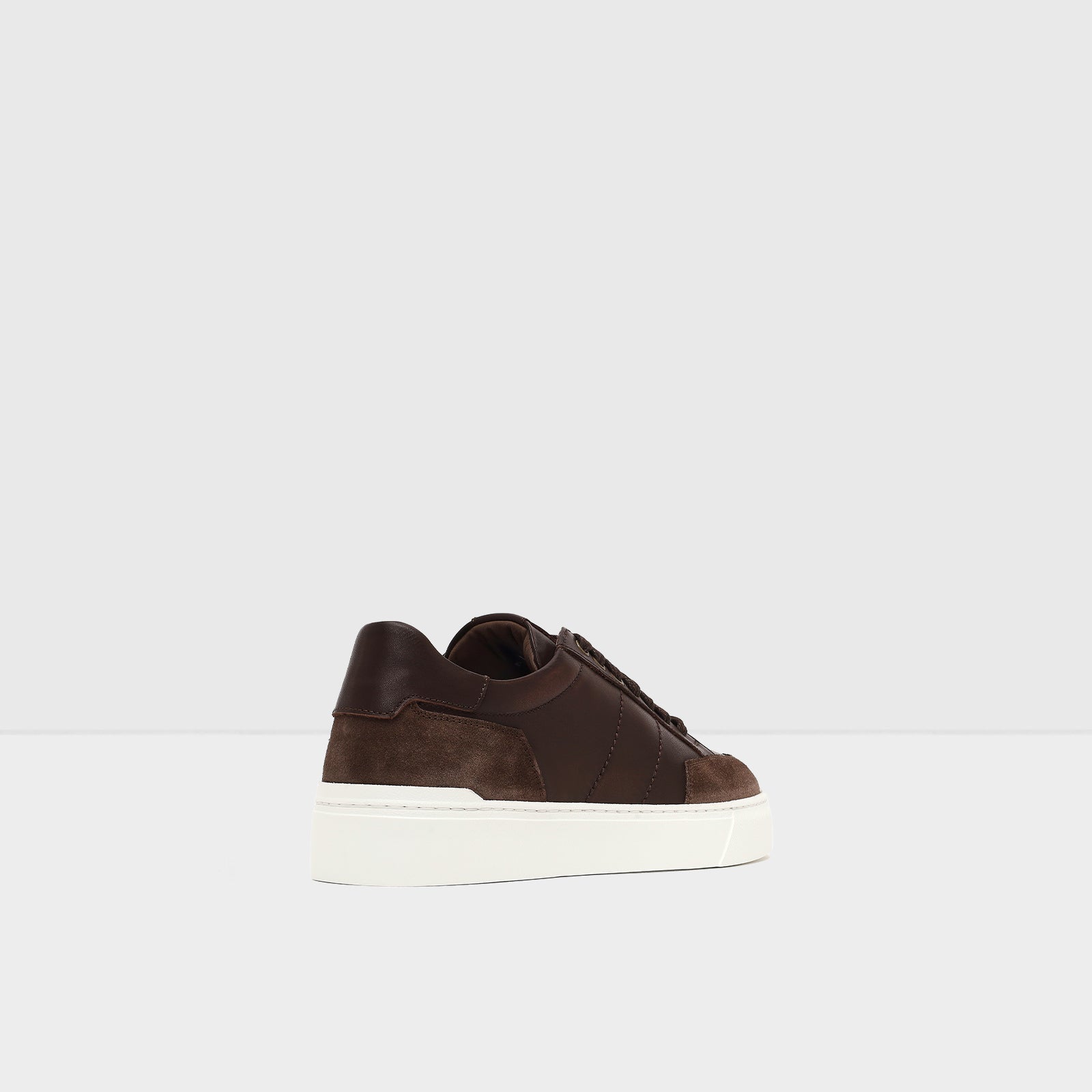 Hakiki Deri Erkek Kahve Sneaker-2
