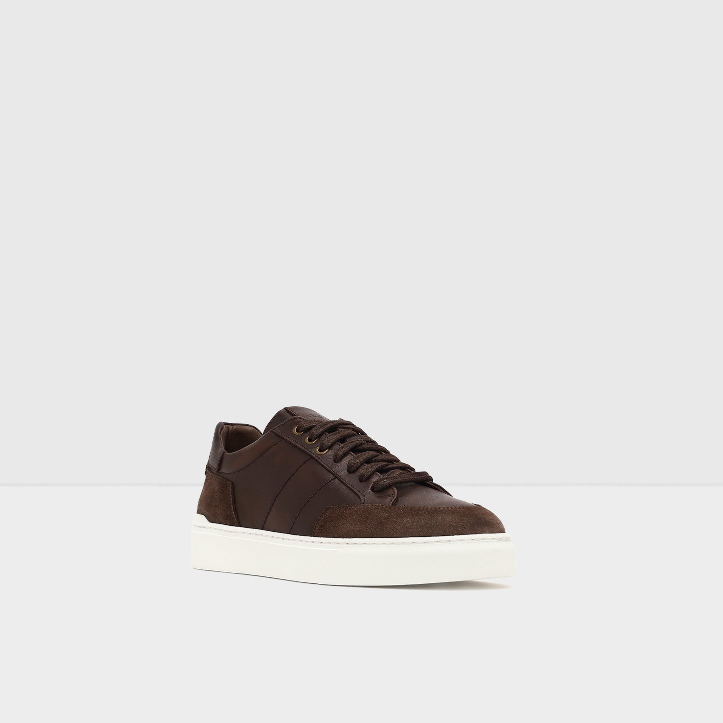 Hakiki Deri Erkek Kahve Sneaker-4
