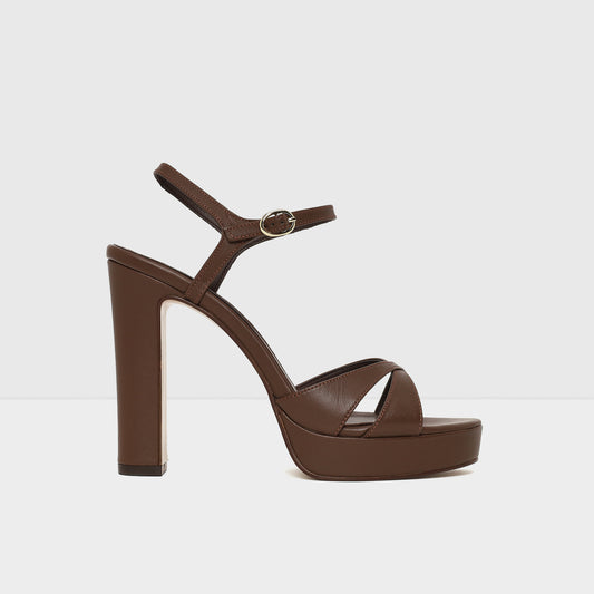 Kadın Kahve Topuklu Sandalet-1