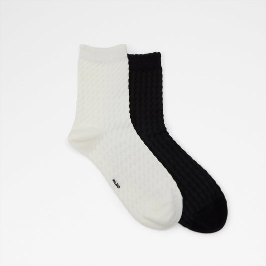 Kadın Siyah Örme Çorap-1