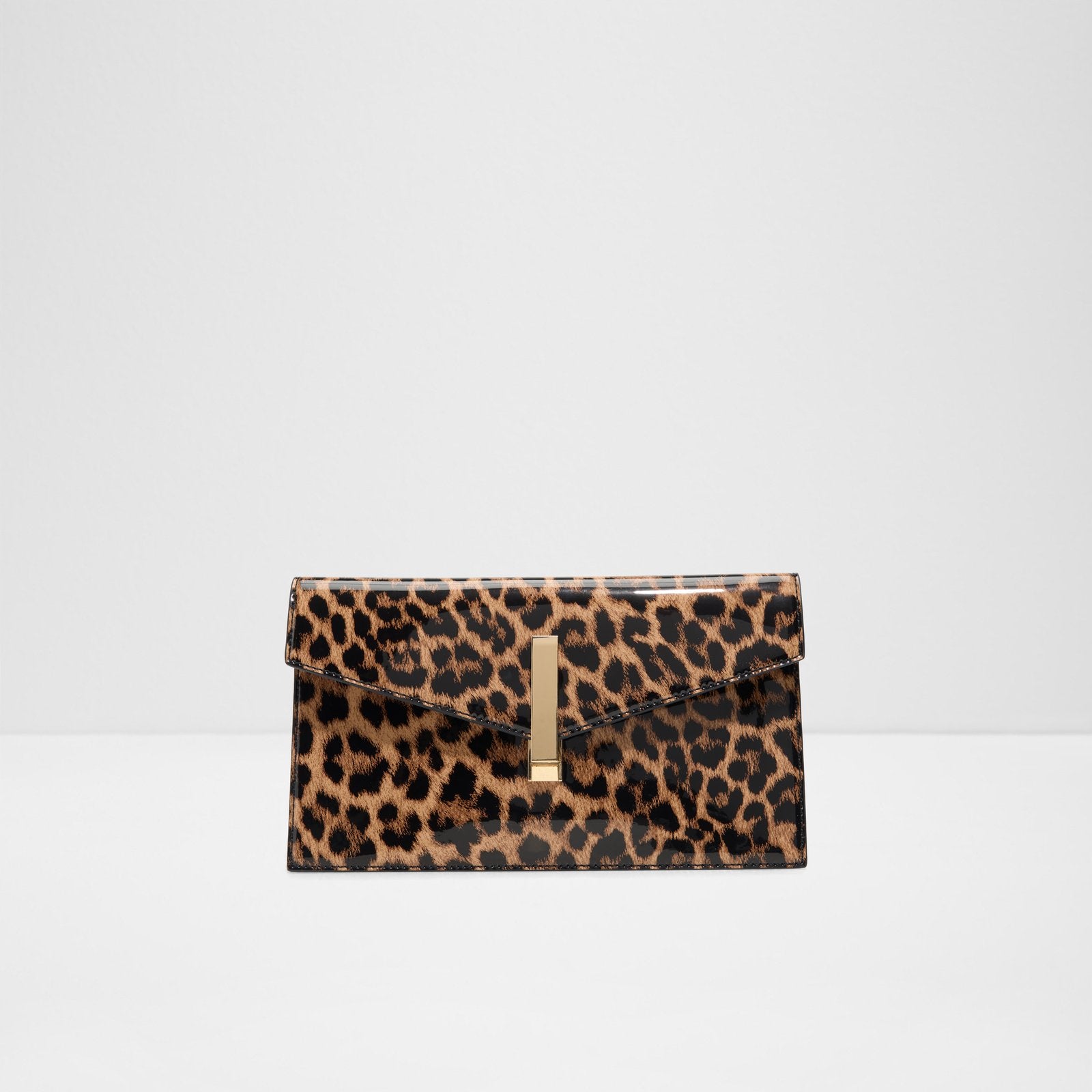 Kadın Leopar Desenli Multi Renkli Clutch El Çantası-1